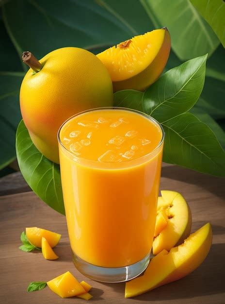 premium photo mango juice