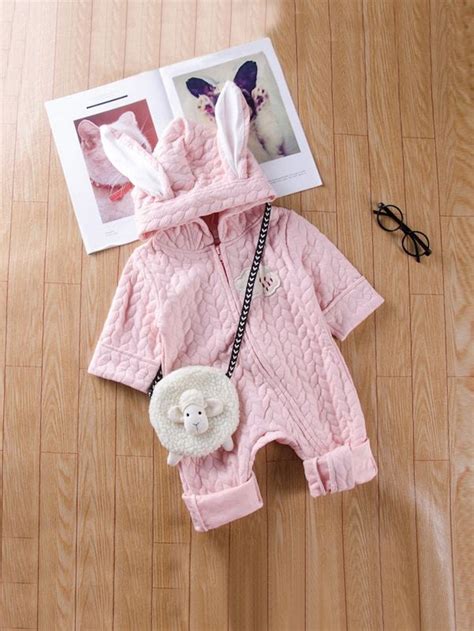 Комбинезон с капюшоном и заплатой и сумка для девочки | Kids boutique ...
