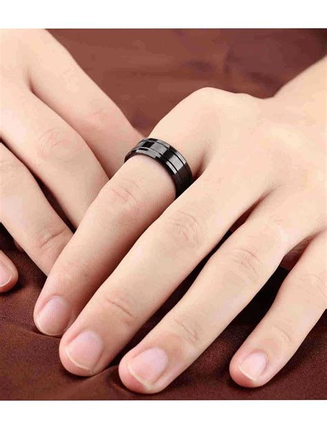 black tungsten ring for men 8