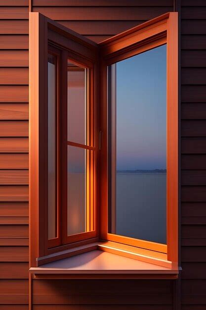 Premium AI Image | The open wooden window closeup Window opening ...