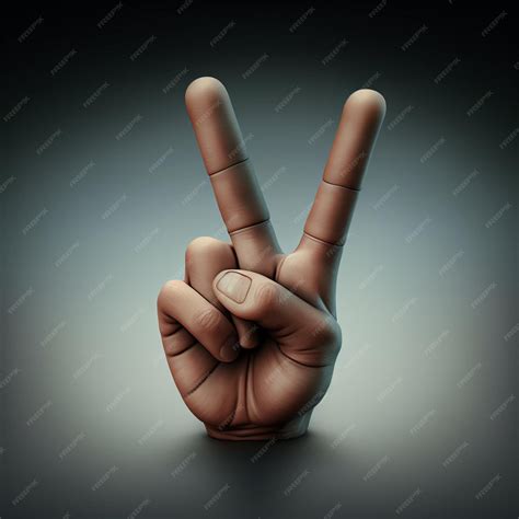 Premium AI Image | A hand with the letter v on it