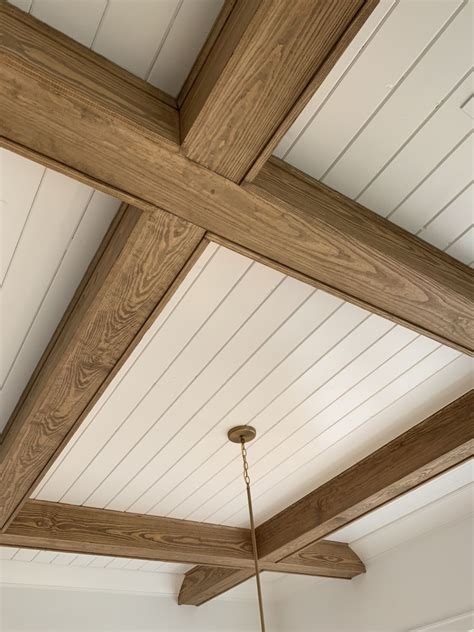 Tongue and groove with wood beam accents | Wood beam ceiling, Ceiling ...