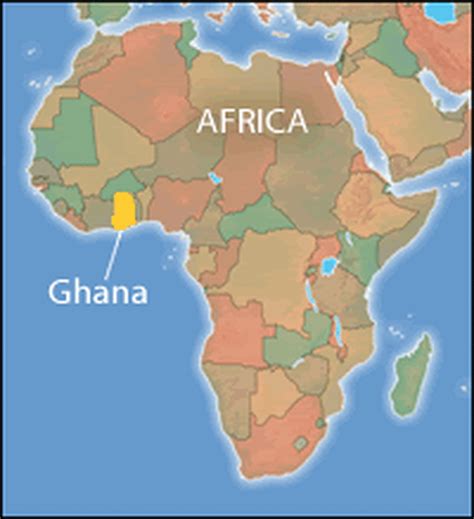 Ghana Map - TravelsFinders.Com