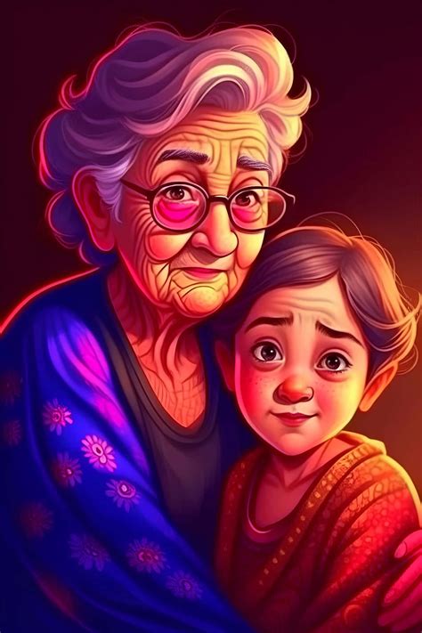Download Grandmother_and_ Grandchild_ Affectionate_ Embrace Wallpaper