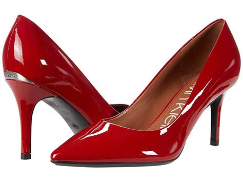 womens calvin klein gayle pump red pumps heels high heel pumps heels