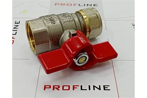 Кран шаровой для м/п труб PROFLINE цанга-гайка 16x1/2 УТ-00036227 ...