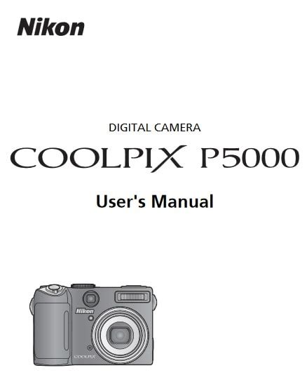 Nikon Coolpix P5000 Manual - FREE Download User Guide PDF