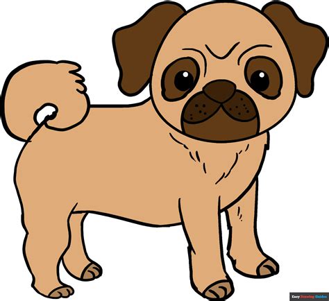 draw  pug  easy drawing tutorial