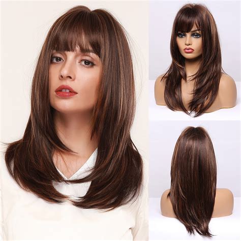 Human Hair Wigs With Side Bangs