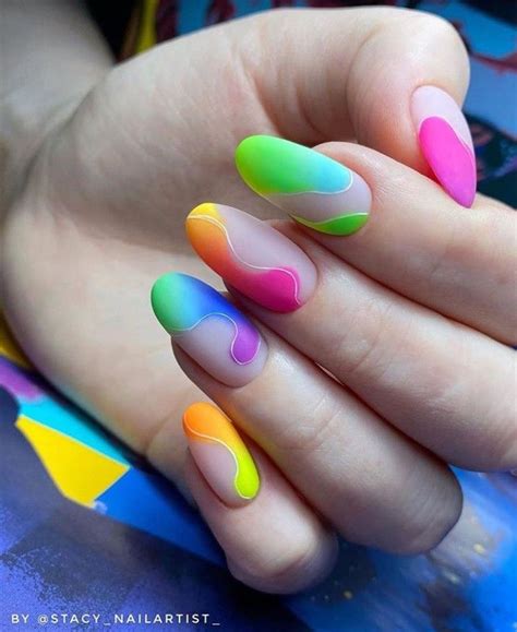 Pin by Arly on Uñas | Dope nail designs, Nail art, Rainbow nails design