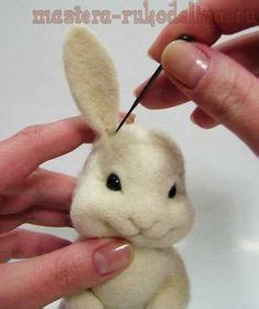 Мастер-класс по сухому валянию: Зайка | Needle felting, Needle felting ...