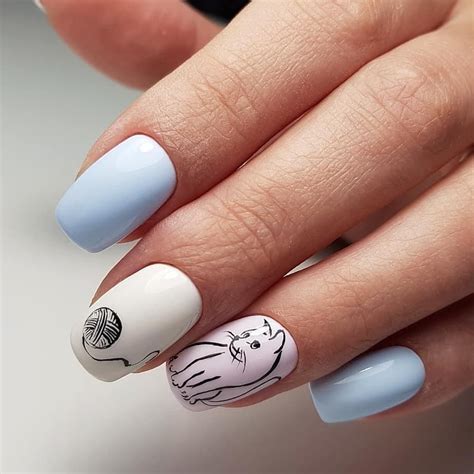 Идеи Маникюра💅Ногти💅Nailart💅 on Instagram: “Какая кошечка💞 Понравилась ...