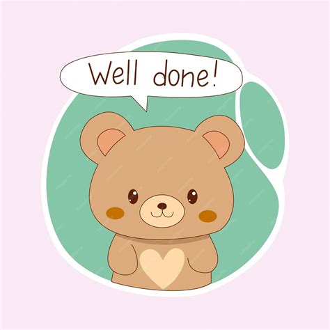 Premium Vector | Cartoon good work sticker well done
