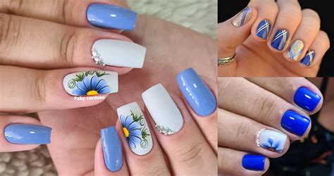 Inspiração De Unha Azul - Ideias Unhas Azul: Dicas e Inspirações de Estilo - Elatoda.com.br