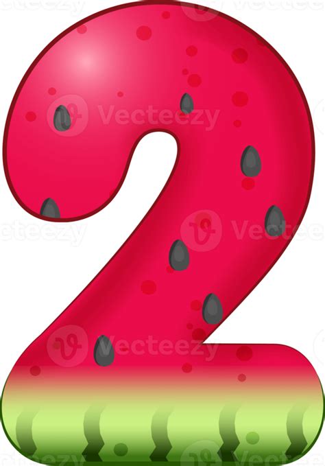 Watermelon Number 2 18824794 PNG