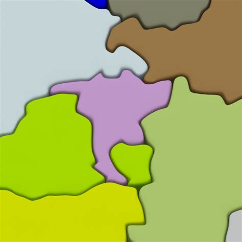 Административная карта Швейцарии (кантоны) 3D Модель $19 - .max .obj ...