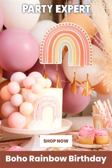 boho rainbow party decorations artofit