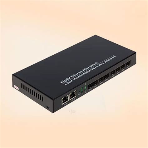 Plastic Gigabit Ethernet Fiber Switch, For Network Use, Voltage : 110V ...