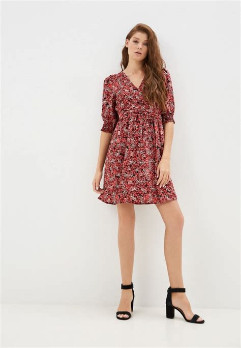 Платье Vero Moda, цвет: красный, RTLAAR875101 — купить в интернет ...