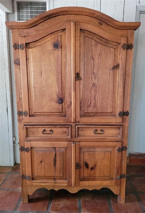rustic solid wood armoire
