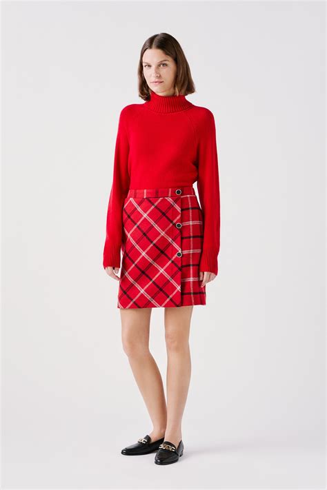 justine skirt red woman