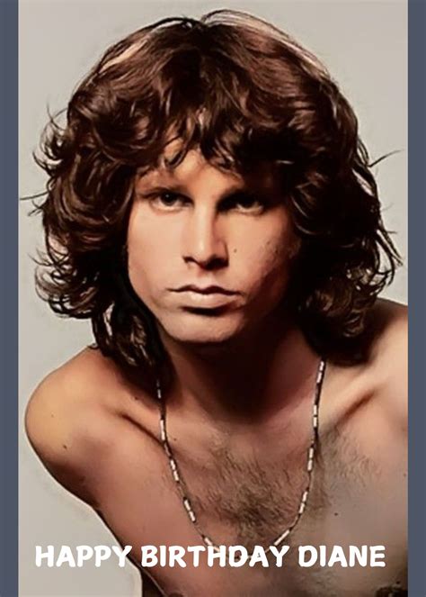 JIM MORRISON PERSONALISED HAPPY BIRTHDAY CARD - Coor Designs