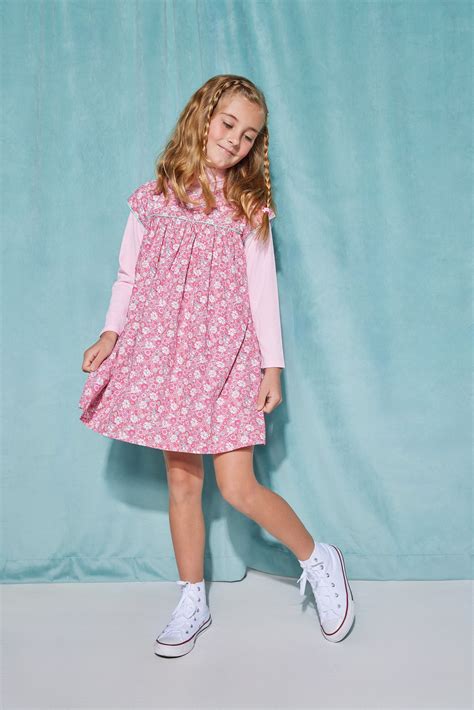 Charlotte Dress - Bedford Gardens Pink – BISBY