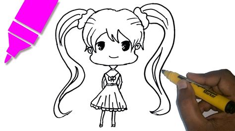 Drawing Of A Girl Easy For Kids at GetDrawings | Free download