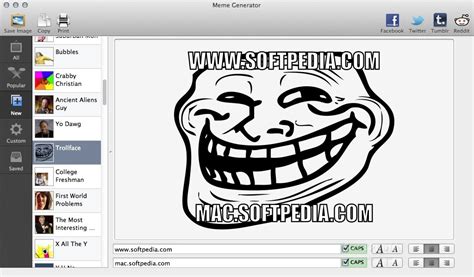 Meme Generator Download Free (Mac) - 1.2 | Softpedia