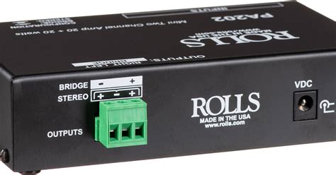 Rolls PA202 20W Class-D Mini Stereo Amplifier PA202 B&H Photo