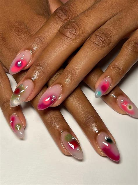 blooming gel nail art 8