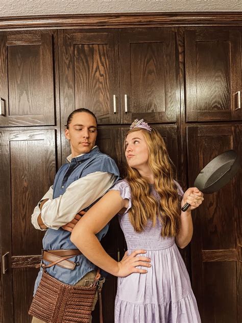 Flynn Rider + Rapunzel couples costume | Couples costumes, Rapunzel ...