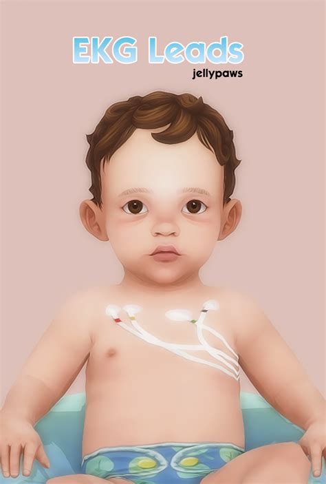 EKG Leads | JellyPaws | Sims 4 toddler, Tumblr sims 4, Sims baby