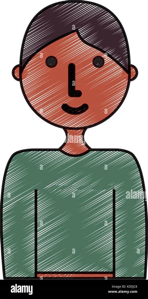 young man doodle vector illustration Stock Vector Image & Art - Alamy