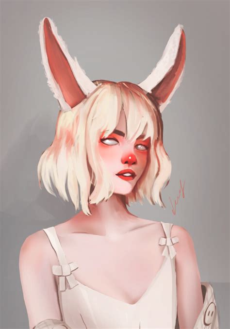 ArtStation - Девочка - зайка