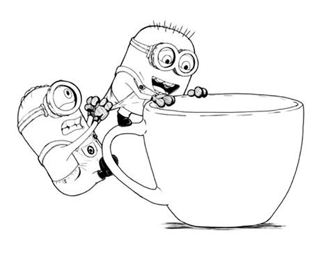 Minions coloring pages to print for kids - Minions Coloring Pages for Kids