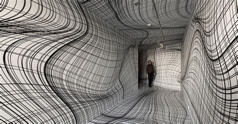 Optical Illusion Rooms by Peter Kogler Play With Space and Perspective
