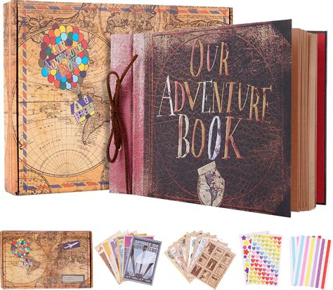 amazoncom  adventure book scrapbook photo album travel journal