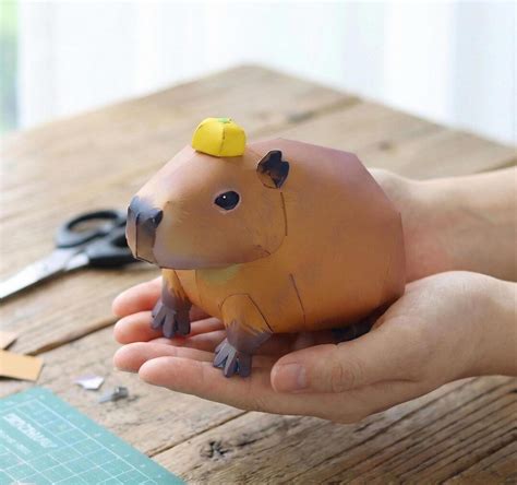 De Papel Paper Capivara Para Imprimir - Molde de Capivara em Papel para Imprimir - PDF - Etsy Portugal