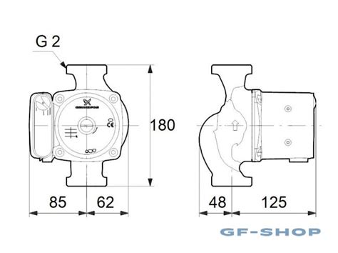 Насос циркуляционный Grundfos UPS 32-80 180 95906443 - UPS в фирменном ...