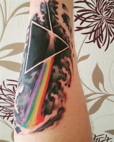 Unique Dark Side Of The Moon Tattoo