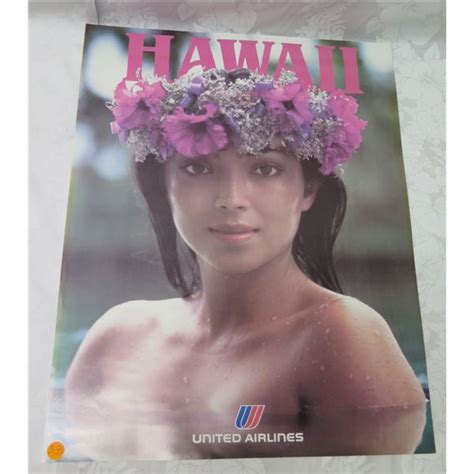 United Airlines Hawaii Promo Poster 18"x23"