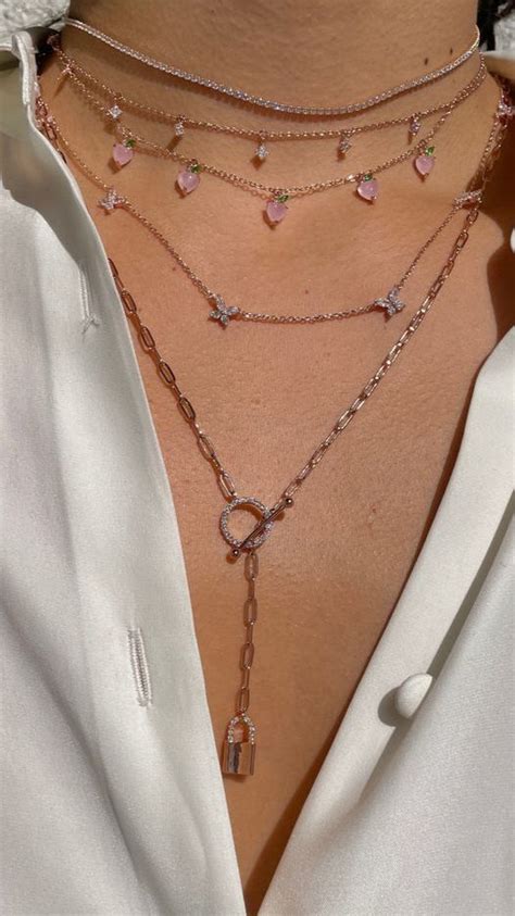 Layered Necklace Ideas for Homecoming | Dainty jewelry, Layered ...
