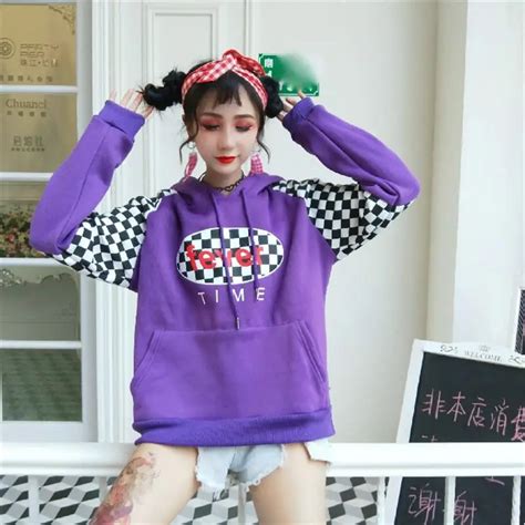 Women's Hoody Harajuku Europe Harajuku Printed Letters Hooded Velvet ...