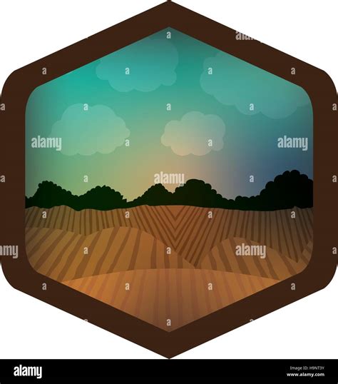 isolated landscape  frame design stock vector image art alamy