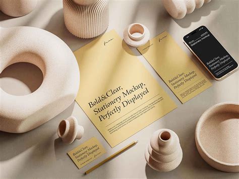 elegant stationery mockup