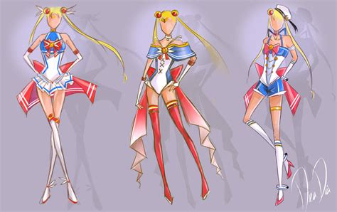 New Sailor Moon Outfit designs - Sketch (Redesign) by DinomonART on ...