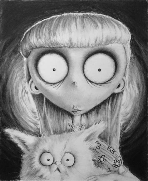 Frankenweenie's Weird Girl.... and cat by Run-from-the-sun on DeviantArt