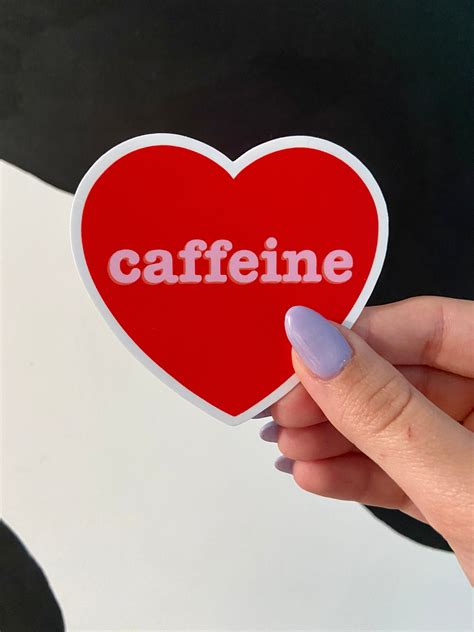 Caffeine Heart Sticker | Sticker collection, Cool stickers, Sticker design