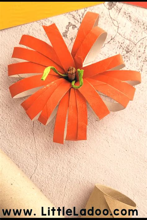 Toilet Paper Roll Pumpkin Craft